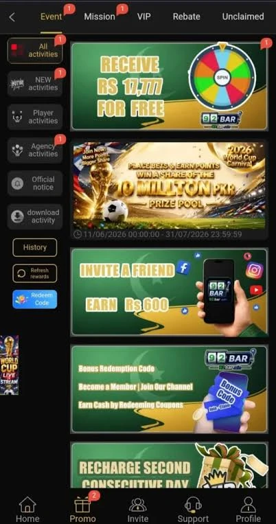 92Bar Game