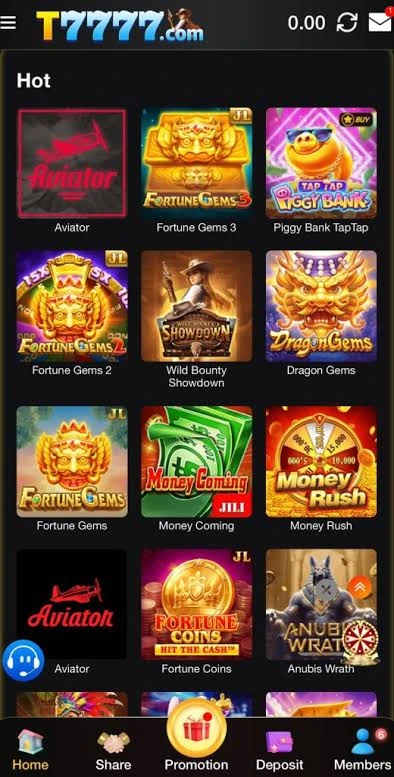 t7777 game